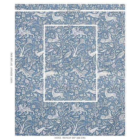 Schumacher Khan'S Park Chambray Fabric