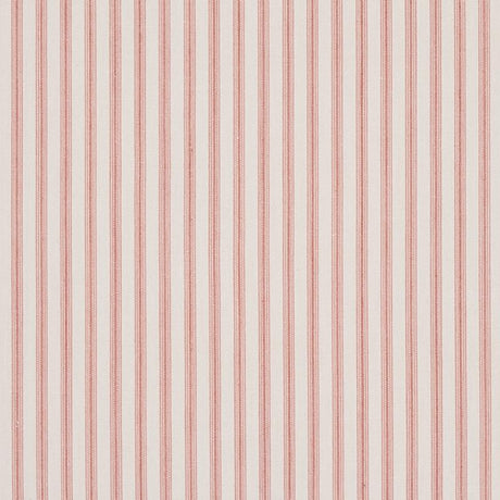 Schumacher Wellfleet Ticking Stripe Pink Fabric