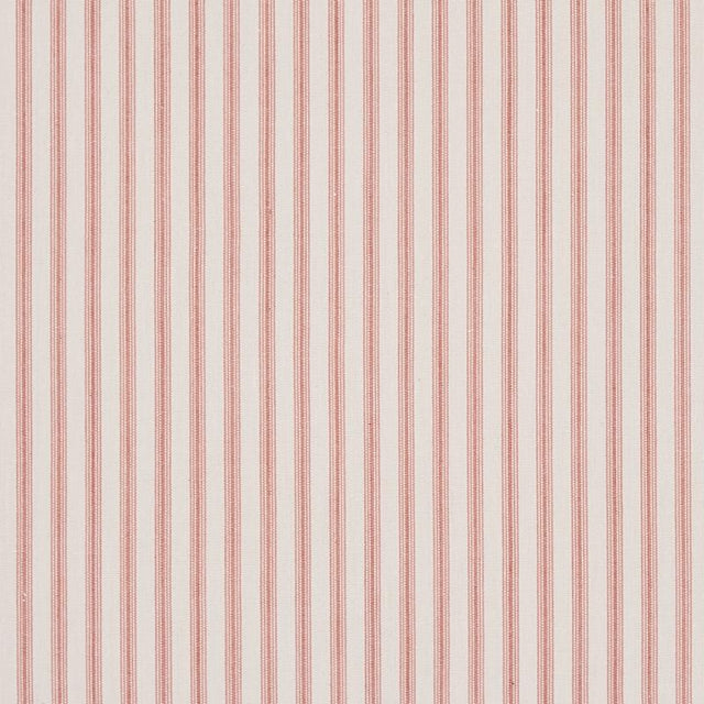 Schumacher Wellfleet Ticking Stripe Pink Fabric