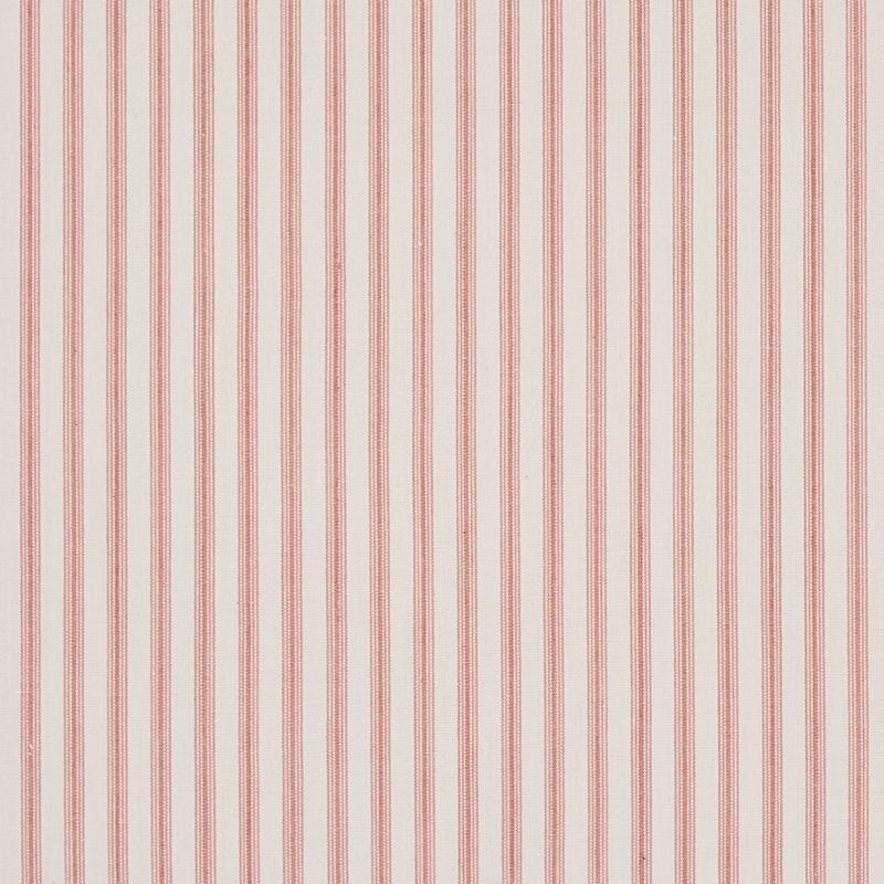 Schumacher Wellfleet Ticking Stripe Pink Fabric