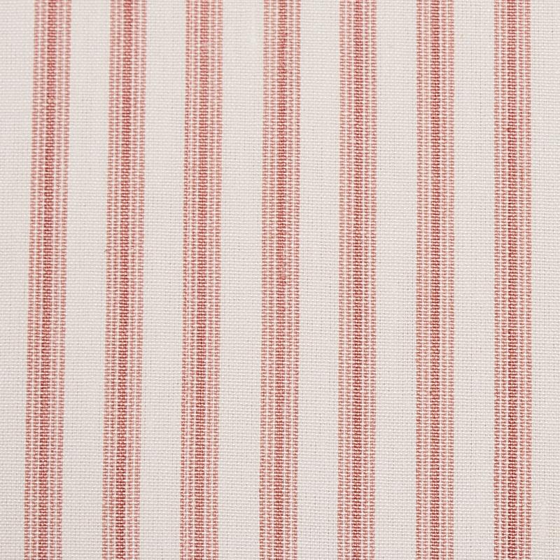 Schumacher Wellfleet Ticking Stripe Pink Fabric