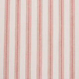 Schumacher Wellfleet Ticking Stripe Pink Fabric