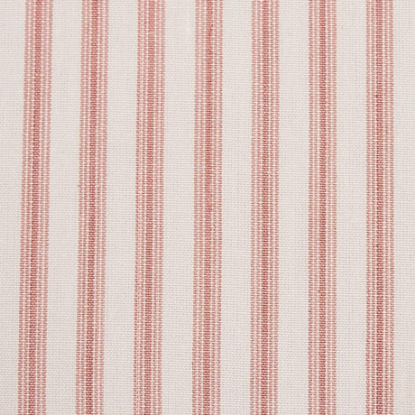 Schumacher Wellfleet Ticking Stripe Pink Fabric