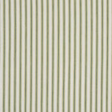 Schumacher Wellfleet Ticking Stripe Green Fabric