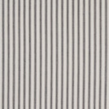 Schumacher Wellfleet Ticking Stripe Black Fabric