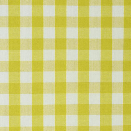 Schumacher Elton Cotton Check Yellow Fabric