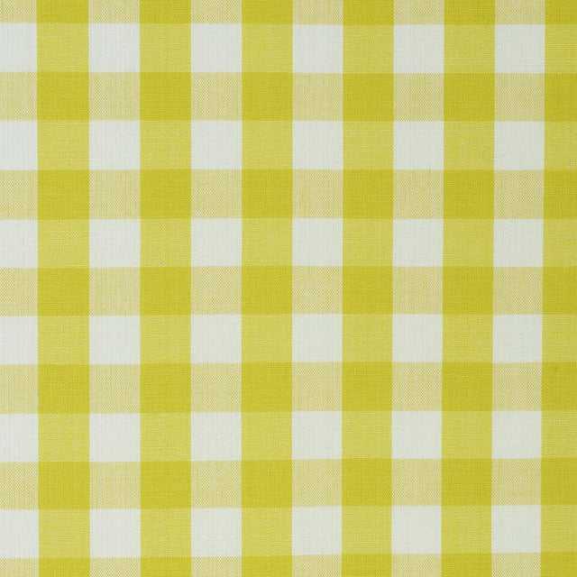 Schumacher Elton Cotton Check Yellow Fabric