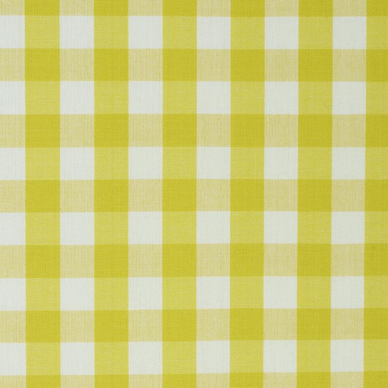 Schumacher Elton Cotton Check Yellow Fabric
