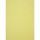 Schumacher Elton Cotton Check Yellow Fabric