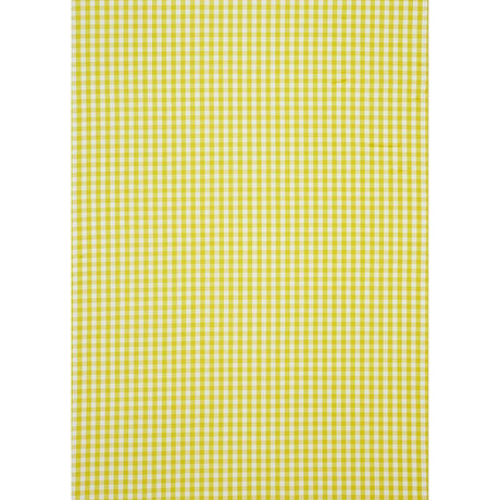 Schumacher Elton Cotton Check Yellow Fabric