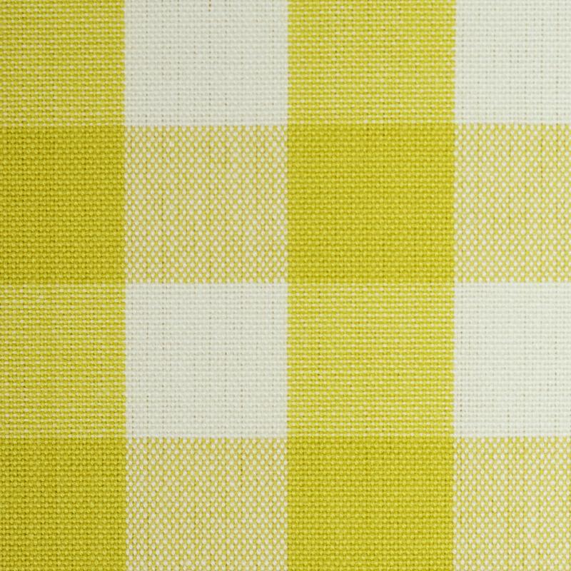 Schumacher Elton Cotton Check Yellow Fabric