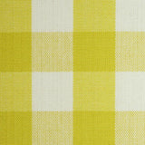 Schumacher Elton Cotton Check Yellow Fabric