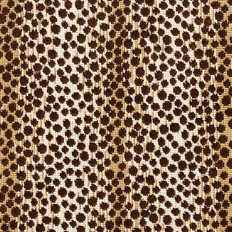 Schumacher Nakuru Linen Velvet Brown Fabric