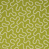 Schumacher Meander Embroidery Leaf Fabric