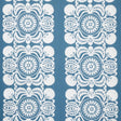 Schumacher Castanet Embroidery Chambray Fabric