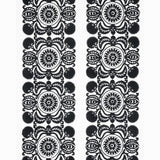 Schumacher Castanet Embroidery Black Fabric