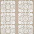 Schumacher Castanet Embroidery Natural Fabric