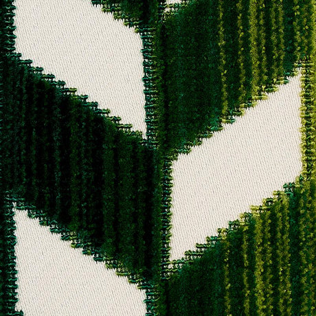 Schumacher Chevron Stri Velvet Emerald Fabric