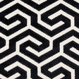 Schumacher Ming Fret Velvet Black Fabric