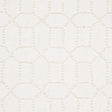 Schumacher Vento Embroidery Ivory Fabric