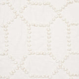 Schumacher Vento Embroidery Ivory Fabric