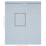 Schumacher Vento Embroidery Sky Fabric