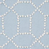 Schumacher Vento Embroidery Sky Fabric