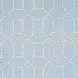 Schumacher Vento Embroidery Sky Fabric