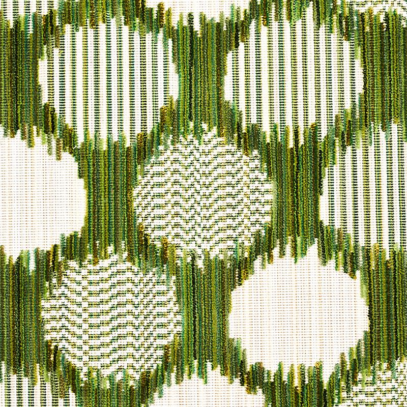 Schumacher Cirque Velvet Green Fabric