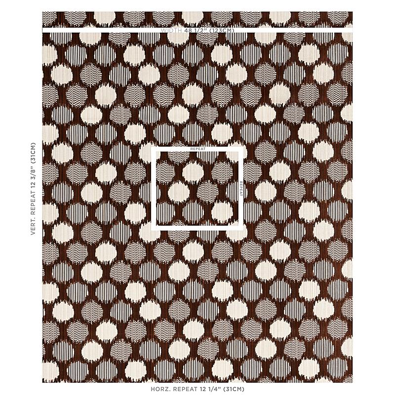 Schumacher Cirque Velvet Brown Fabric