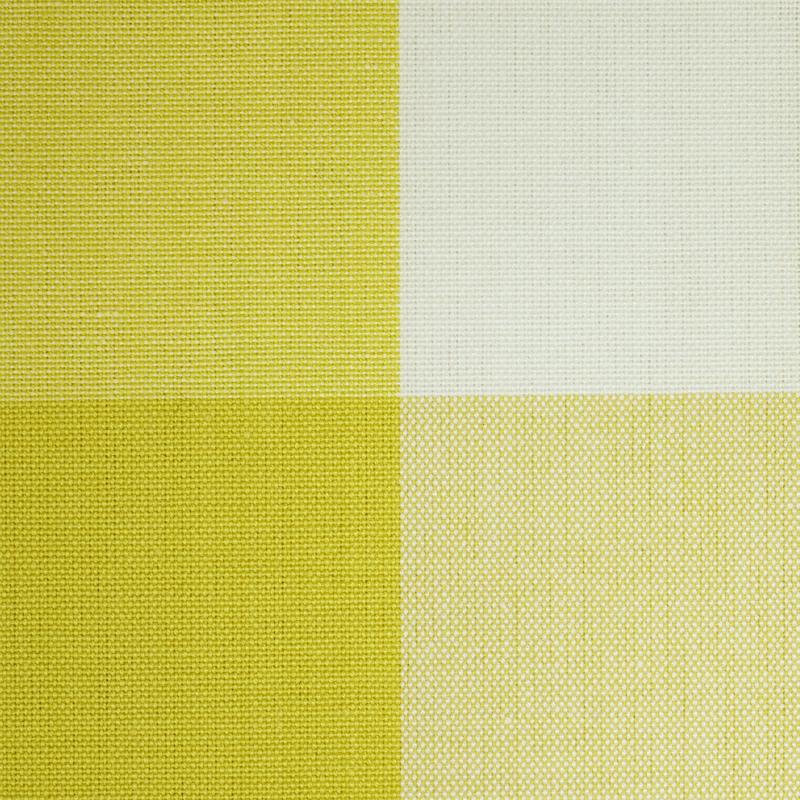 Schumacher Camden Cotton Check Yellow Fabric