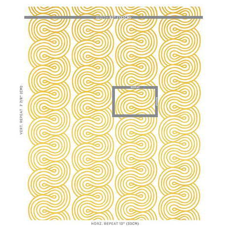 Schumacher Giraldi Embroidery Gold Fabric