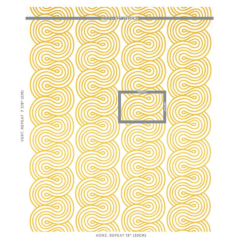 Schumacher Giraldi Embroidery Gold Fabric