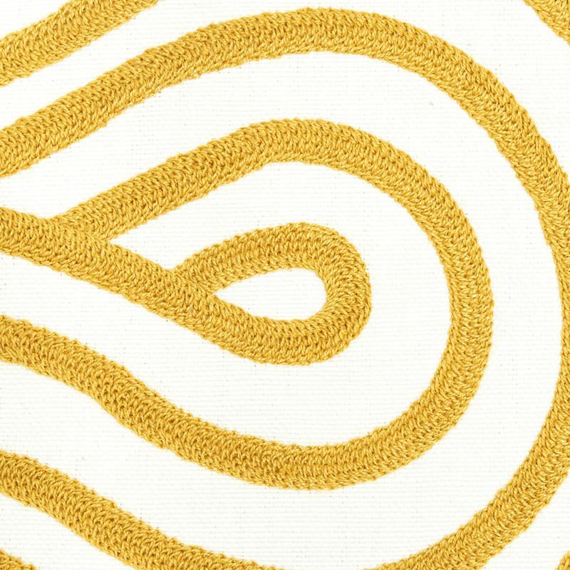 Schumacher Giraldi Embroidery Gold Fabric