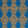Schumacher Cybele Embroidery Blue Fabric
