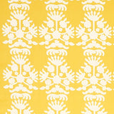 Schumacher Cybele Embroidery Yellow Fabric