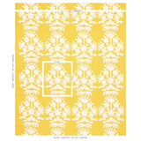 Schumacher Cybele Embroidery Yellow Fabric
