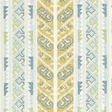 Schumacher Vinka Embroidery Mineral & Ivory Fabric