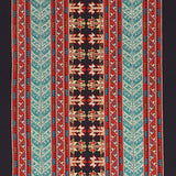 Schumacher Vinka Embroidery Red & Black Fabric