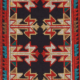 Schumacher Vinka Embroidery Red & Black Fabric