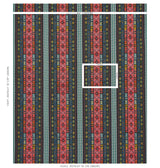 Schumacher Cosima Embroidery Carbon Multi Fabric