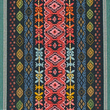 Schumacher Cosima Embroidery Carbon Multi Fabric