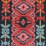 Schumacher Cosima Embroidery Carbon Multi Fabric