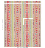 Schumacher Cosima Embroidery Pink Multi Fabric