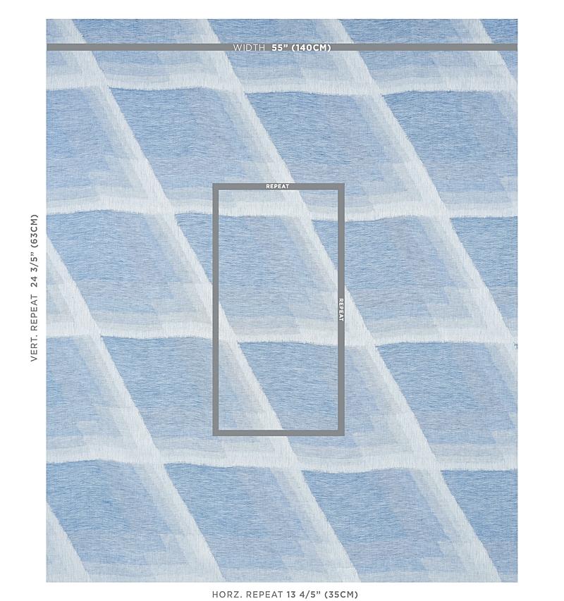 Schumacher Canso Casement Blue Fabric