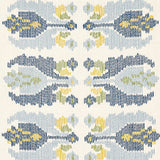 Schumacher Sandor Stripe Embroidery Chambray Fabric