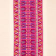 Schumacher Sandor Stripe Embroidery Magenta Fabric