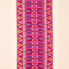 Schumacher Sandor Stripe Embroidery Magenta Fabric