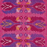 Schumacher Sandor Stripe Embroidery Magenta Fabric