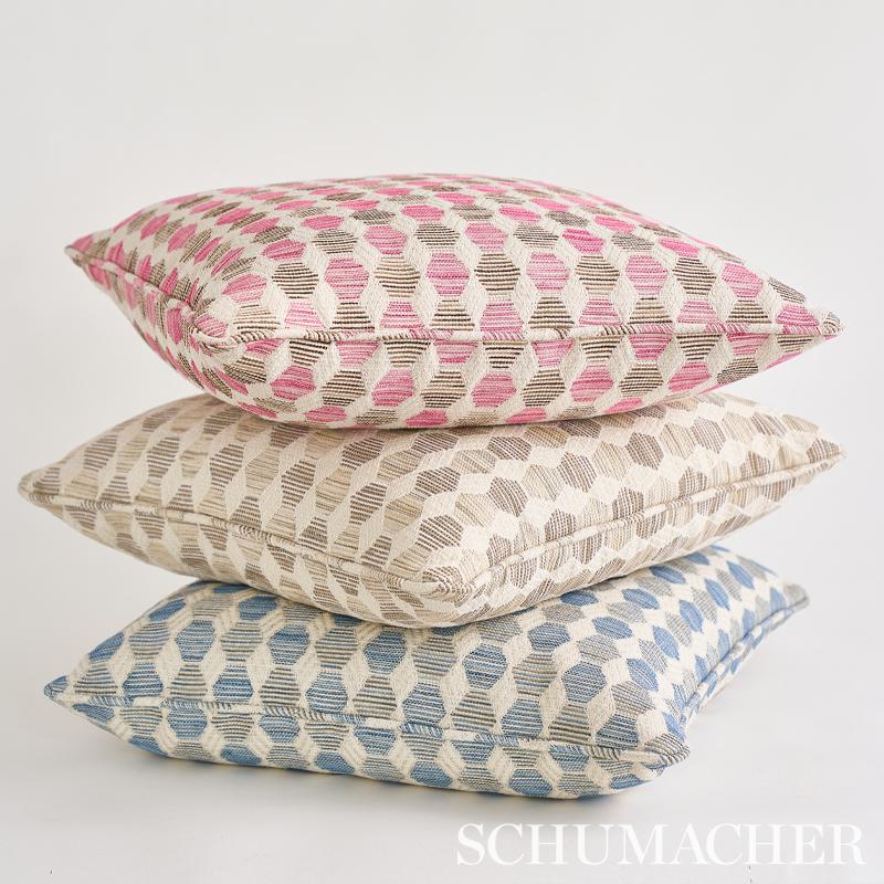 Schumacher Coquina Performance Pink Fabric